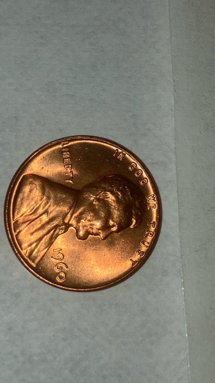 1960-Penny,-Red-With-A-Sharp-Obverse-Rim